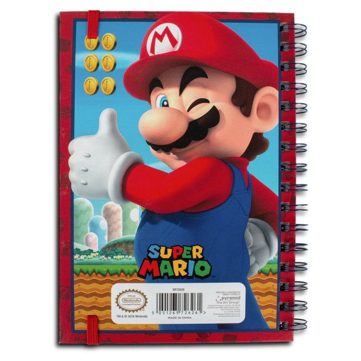 Cuaderno A5 lenticular Super Mario Bros