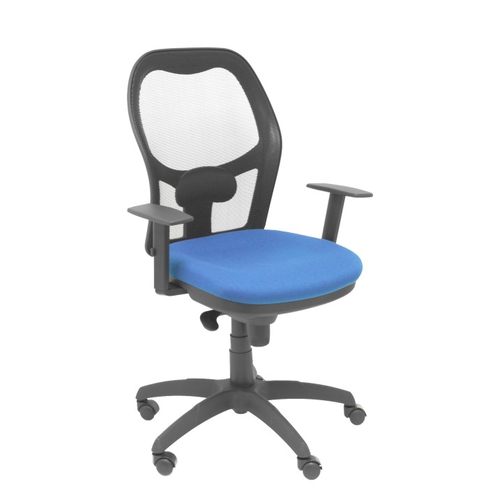 SILLA JORQUERA MALLA NEGRO ASIENTO BALI AZUL MARINO 15SNBALI200