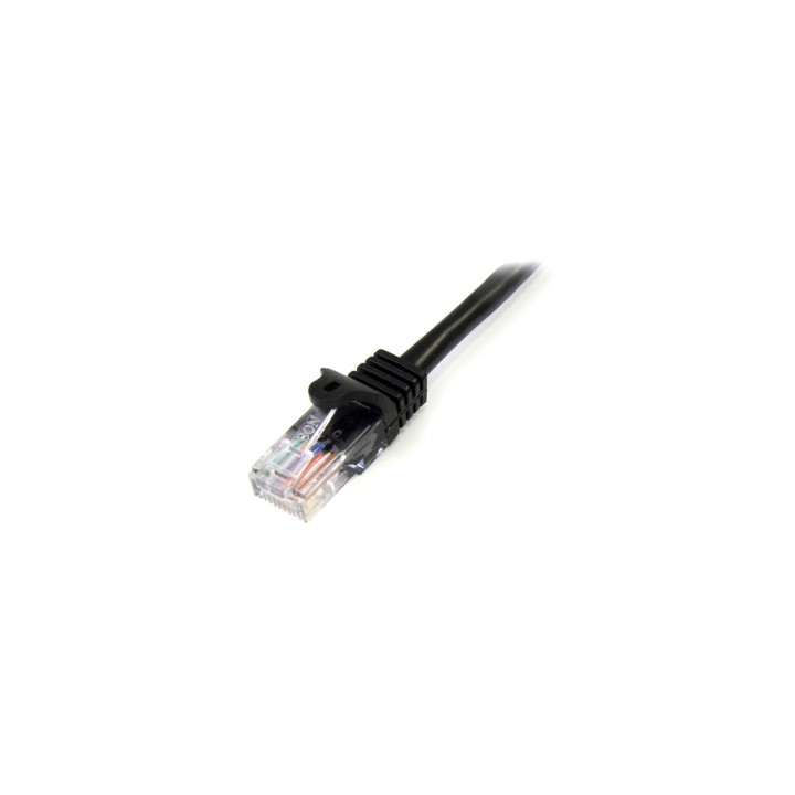 StarTech.com Cable de 3m Negro de Red Fast Ethernet Cat5e RJ45 sin Enganche - Cable Patch Snagless