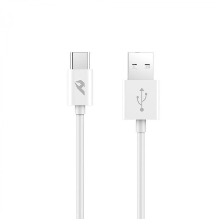 Home Serie Enjoy YCB-01-CW cable USB 1m 2.0 USB A USB C Blanco