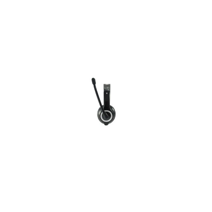 AURICULARES EQUIP LIFE MICROFONO FLEXIBLE CONTROL DE VOLUMEN NEGRO BLANCO 245301