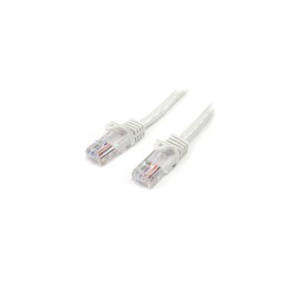 StarTech.com Cable de 3m Blanco de Red Fast Ethernet Cat5e RJ45 sin Enganche - Cable Patch Snagless