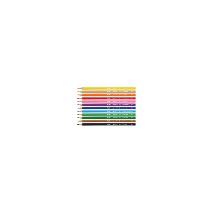 CAJA 12 UNIDADES DE LAPICES COLORES ACUARELABLES MILAN MINA 2.9MM FORMA TRIANGULAR ERGONOMICA INCLUYE PINCEL 742312
