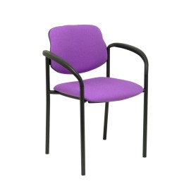 SILLA FIJA VILLALGORDO NEGRO CON BRAZOS BALI LILA 27NBALI82CB