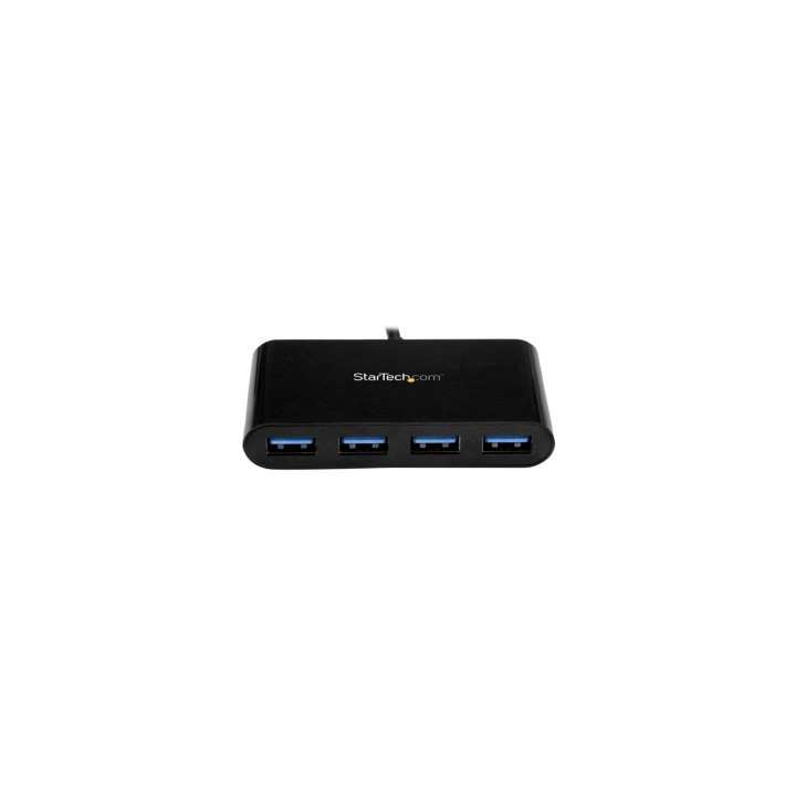 StarTech.com HB30C4AB hub de interfaz USB 3.2 Gen 1 (3.1 Gen 1) Type-C 5000 Mbit/s 4 Puertos USB 3.1 Negro