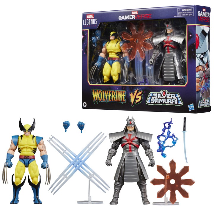 Blister 2 figuras Wolverine & Silver Samurai Gameverse Marvel Legends 15cm