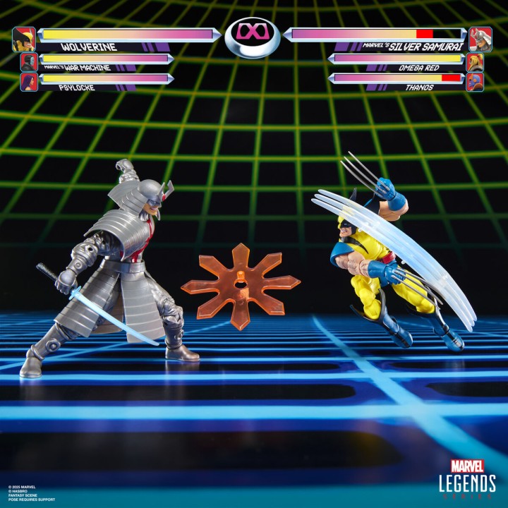 Blister 2 figuras Wolverine & Silver Samurai Gameverse Marvel Legends 15cm