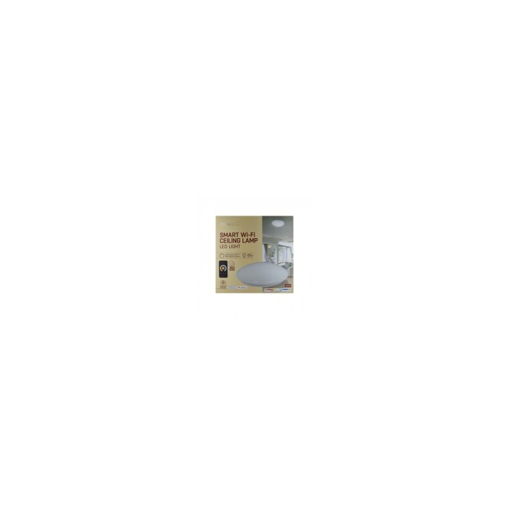 LAMPARA DE TECHO MUVIT IOT WIFI 18W 1400LUM COMPATIBLE CON ASISTENTE DE VOZ BLANCO MIOCLA001