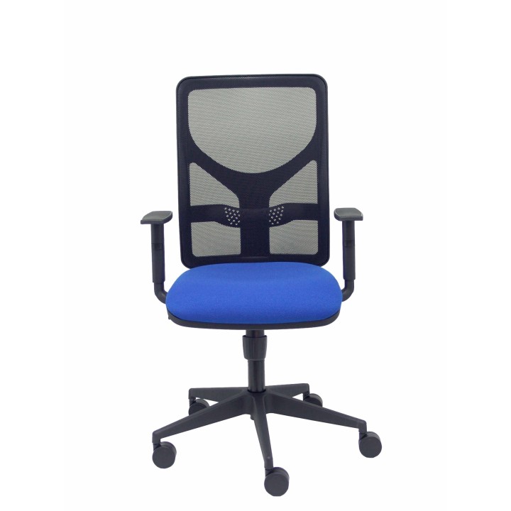 SILLA MOTILLA MALLA NEGRO BRAZO REGULABLE ASIENTO BALI AZUL 21SBALI229B10