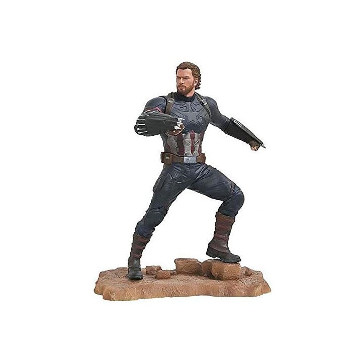 Estatua Capitan America Vengadores Avengers 3 Marvel 23cm