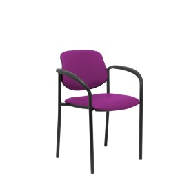 SILLA FIJA VILLALGORDO CHASIS NEGRO SIMILPIEL MORADO 27NSPMOCB