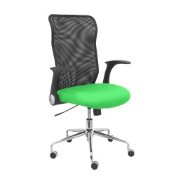 SILLA MINAYA RESPALDO MALLA NEGRO ASIENTO BALI VERDE 4031BALI22