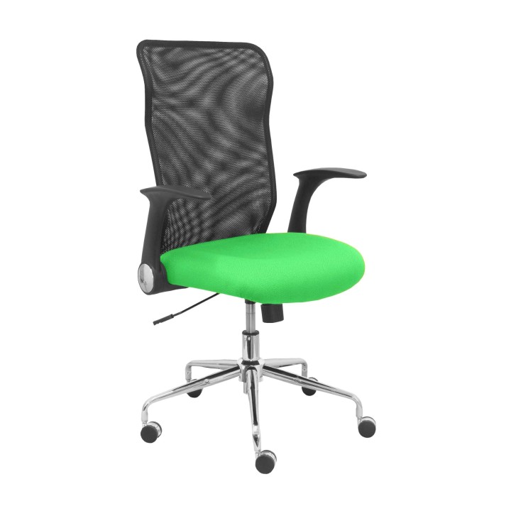 SILLA MINAYA RESPALDO MALLA NEGRO ASIENTO BALI VERDE 4031BALI22