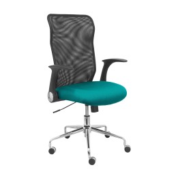 SILLA MINAYA RESPALDO MALLA NEGRO ASIENTO BALI VERDE CLARO 4031BALI39