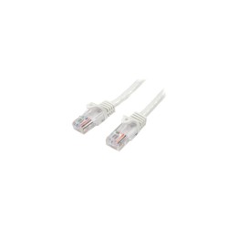StarTech.com Cable de Red de 0,5m Blanco Cat5e Ethernet RJ45 sin Enganches