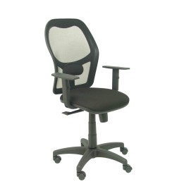SILLA ALOCEN MALLA NEGRO BRAZOS REGULABLES ASIENTO BALI NEGRO 345SNBALI840B10