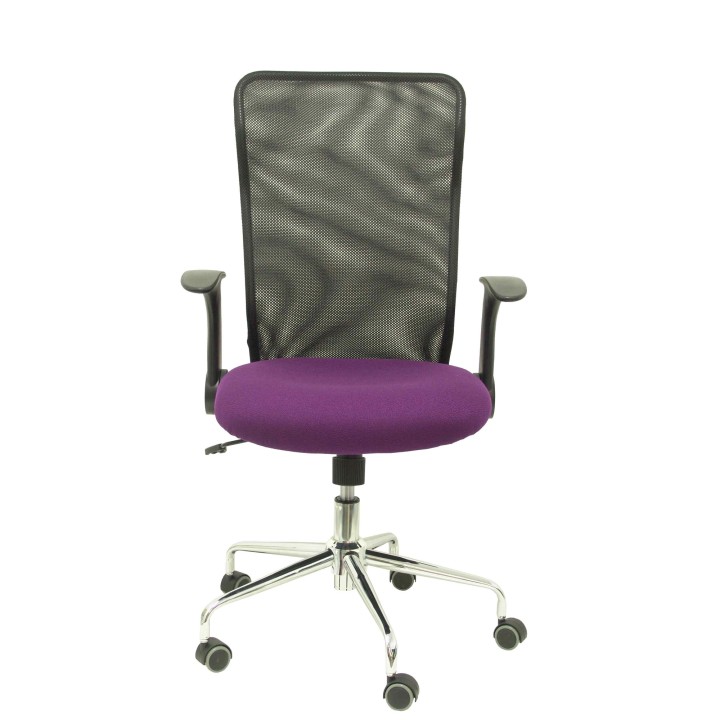 SILLA MINAYA RESPALDO MALLA NEGRO ASIENTO BALI MORADO 4031BALI760