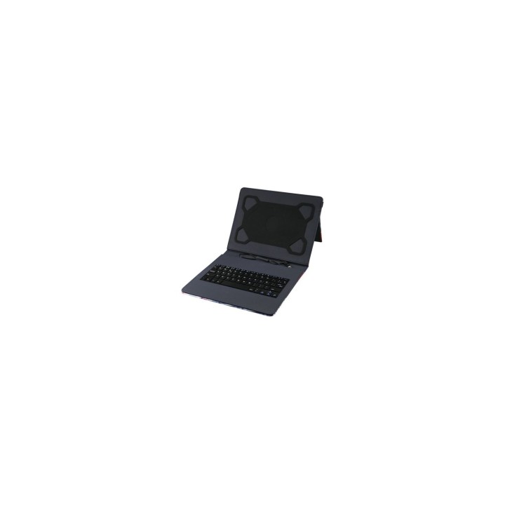 FUNDA TABLET SUBBLIM CON TECLADO KEYTAB PRO PARA TABLET DE 10.1P MICROUSB CON ADAPTADOR TIPO-C CIERRE SOLAPA MAGNETICA NEGRO