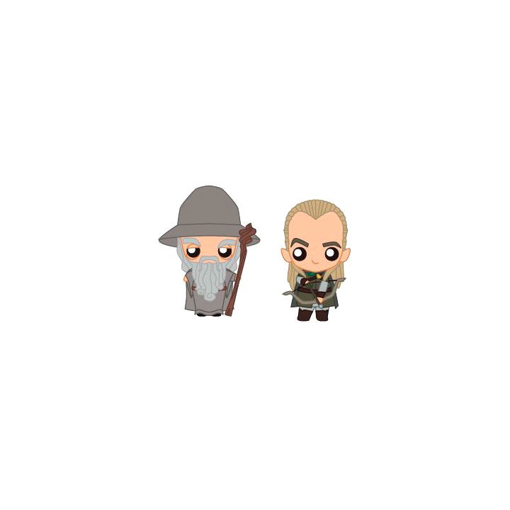 Set 2 figuras Pokis Gandalf & Legolas El Señor de los Anillos