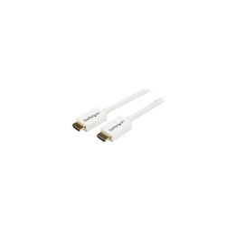 StarTech.com Cable HDMI de alta velocidad de 3m - Macho a Macho - CL3 Instalación en Pared - Ultra HD 4k x 2k - Blanco