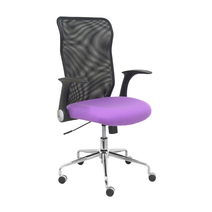 SILLA MINAYA RESPALDO MALLA NEGRO ASIENTO BALI LILA 4031BALI82