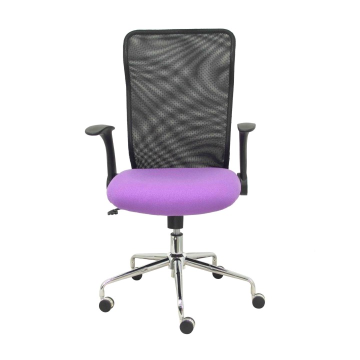 SILLA MINAYA RESPALDO MALLA NEGRO ASIENTO BALI LILA 4031BALI82