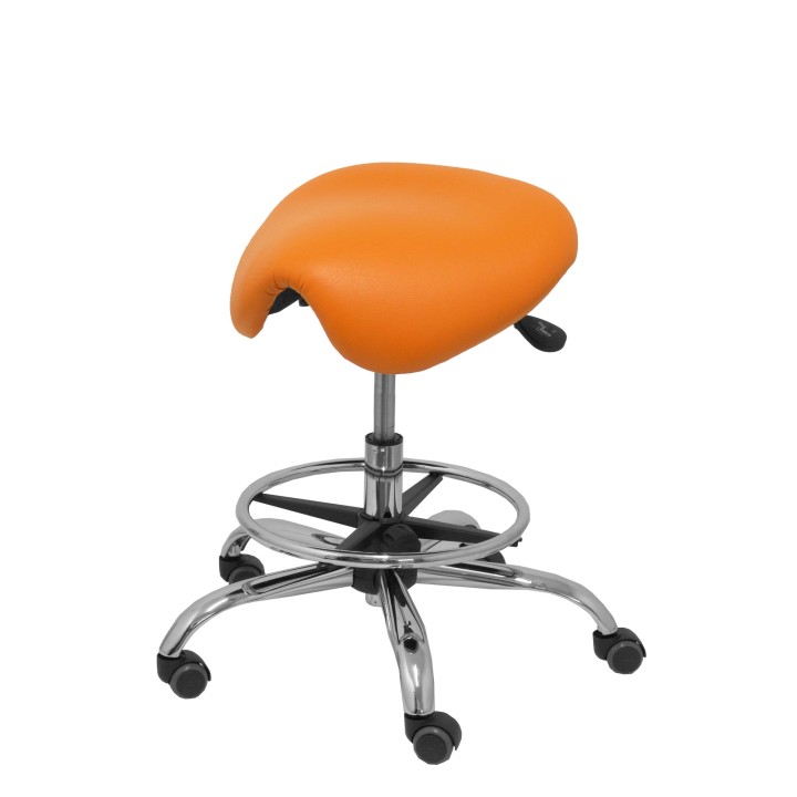 TABURETE ALATOZ SIMILPIEL NARANJA T16BSP308CRRP