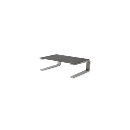 StarTech.com Base para Monitor - Riser de Acero y Aluminio - Soporte de Altura Ajustable - Negro Plata