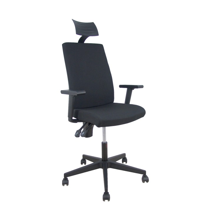 SILLA LEZUZA ARAN BRAZOS REGULABLES CABECERO NEGRO 322NECC