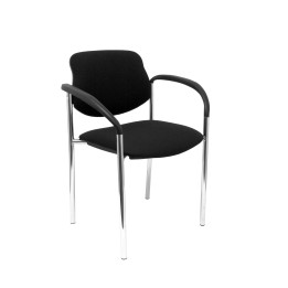 SILLA FIJA VILLALGORDO CHASIS BRAZOS CROMO BALI NEGRO 27CRBALI840CB