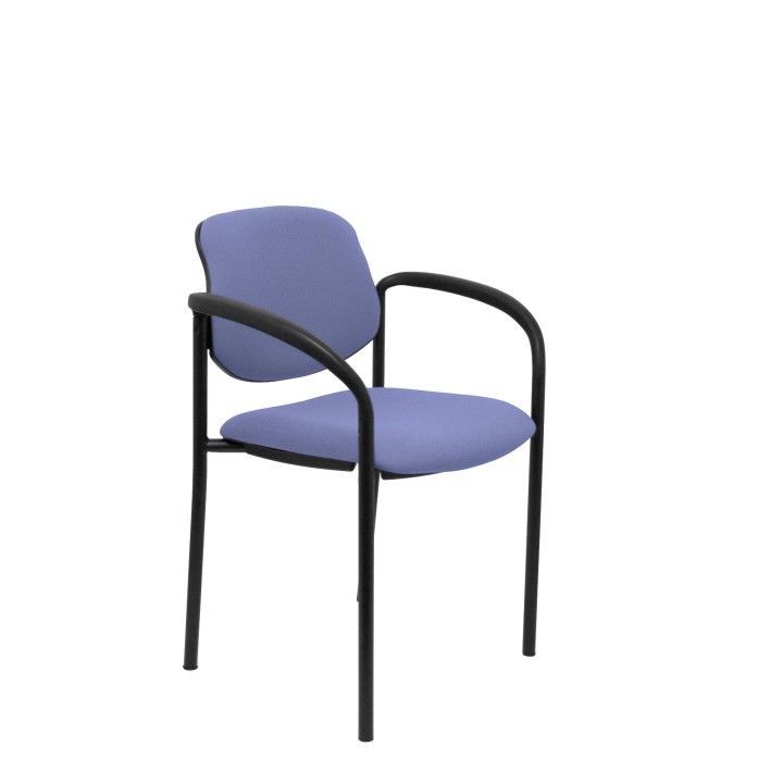 SILLA FIJA VILLALGORDO CHASIS NEGRO BRAZOS BALI AZUL 27NBALI261CB