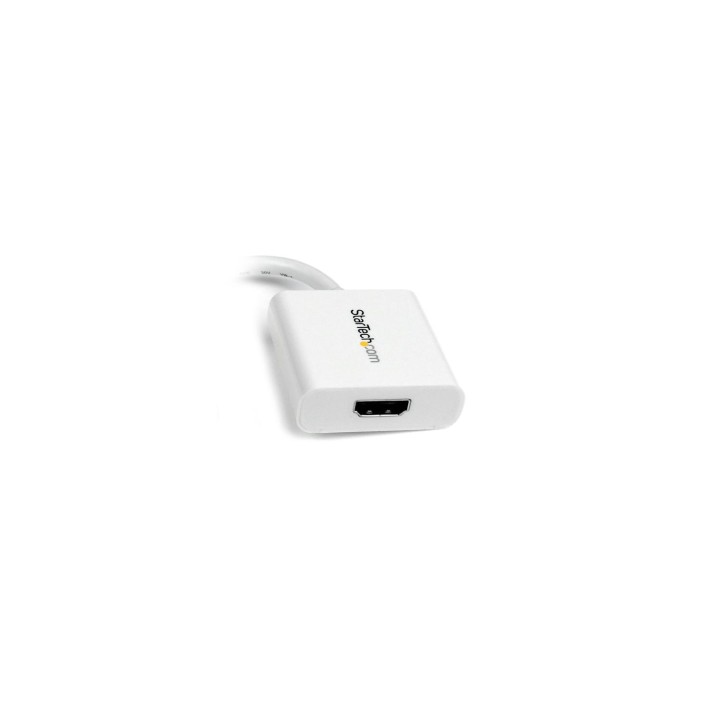 StarTech.com Adaptador Conversor de VÍ­deo Mini DisplayPort DP a HDMI - 1920x1200 - Pasivo - 0.12m Blanco