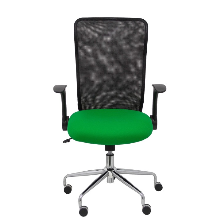 SILLA MINAYA RESPALDO MALLA NEGRO ASIENTO BALI VERDE 4031BALI15