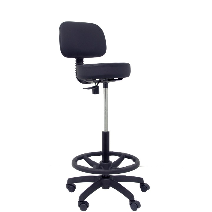 TABURETE LLANOS SIMILPIEL NEGRO T01CLSPNE