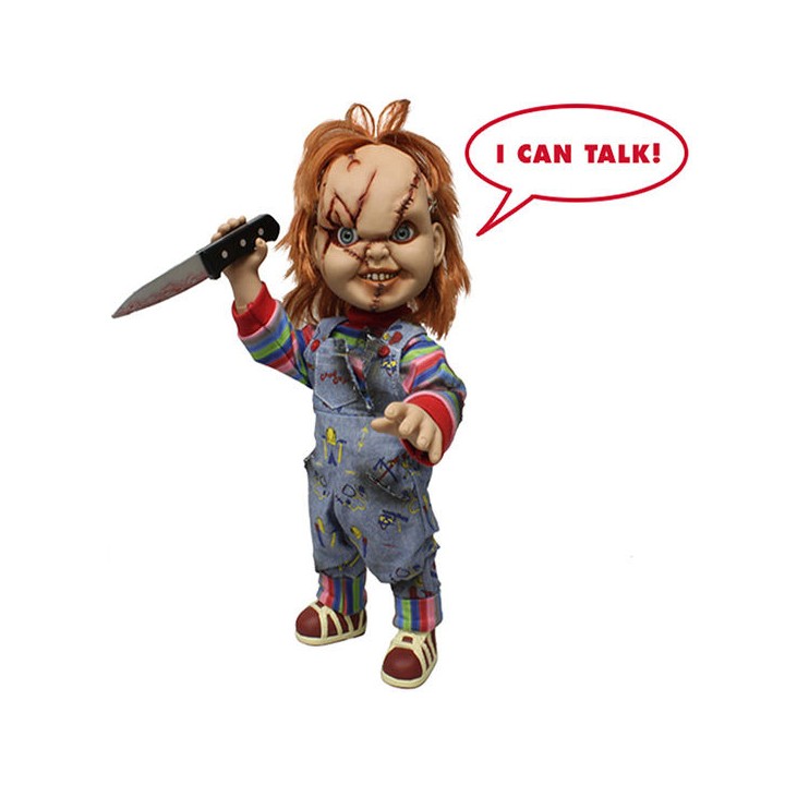 Figura Chucky El Muñeco Diabolico parlante 38cm