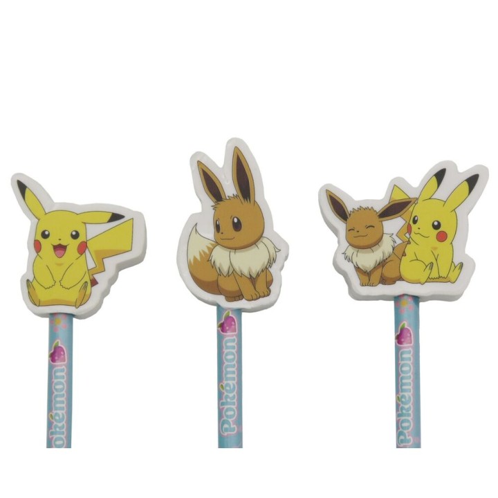 Blister set 3 lapices Flowers Pokemon