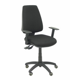 SILLA ELCHE S BALI BRAZOS REGULARES RUEDAS DE PARQUET NEGRO 14SBALI840B10RP