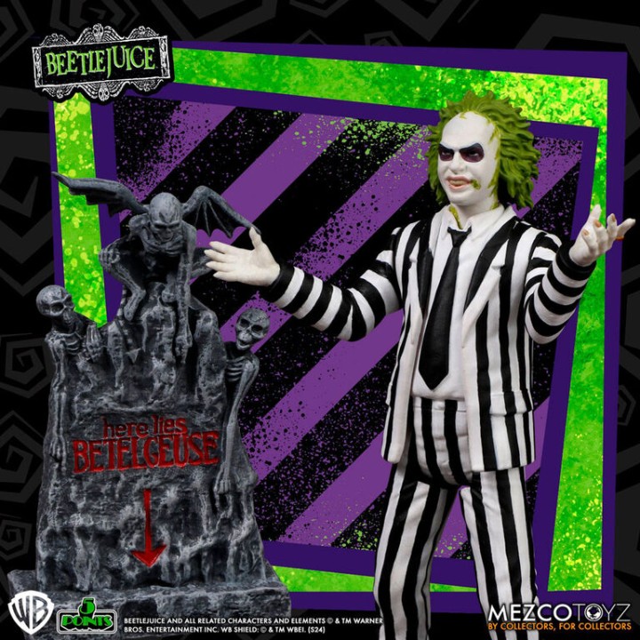 Figura Beetlejuice Striped Suite Beetlejuice 9,5cm