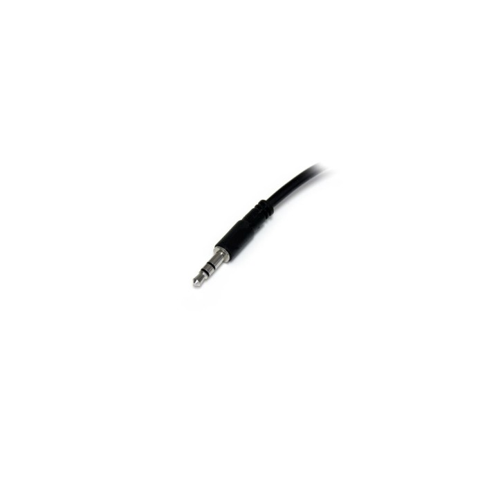 StarTech.com Adaptador Divisor de Auriculares Mini-Jack 3,5mm 3 pines Macho a 2x Mini-Jack 3 pines Hembra - Negro
