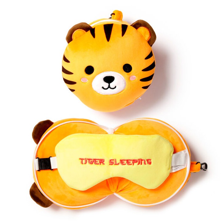 Almohada viaje antifaz Tigre Adoramals Relaxeazzz