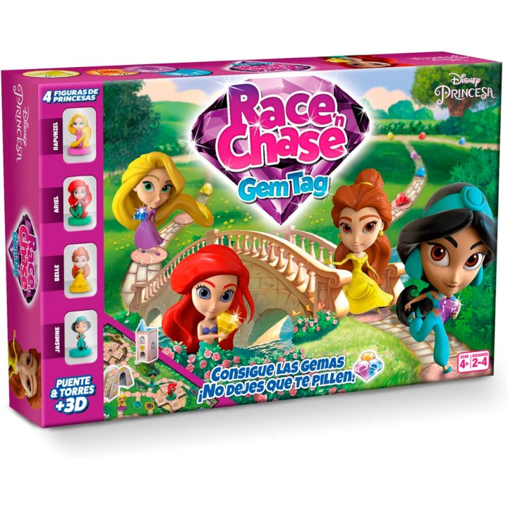 Juego mesa Race Chase Princesas Disney español