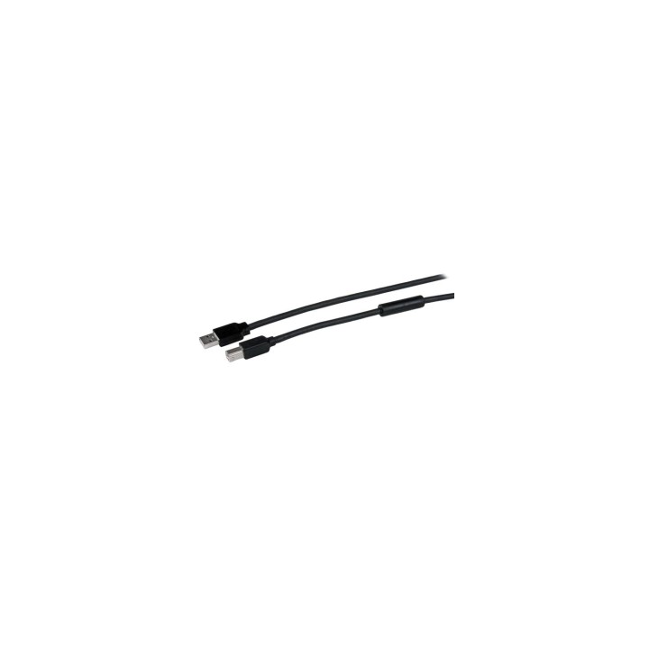 StarTech.com Cable 15 Metros 15m USB B Macho a USB A Macho Activo Amplificado USB 2.0 - Impresora USB2HAB50AC