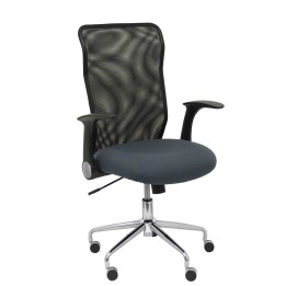 SILLA MINAYA RESPALDO MALLA NEGRO ASIENTO BALI GRIS 4031BALI600