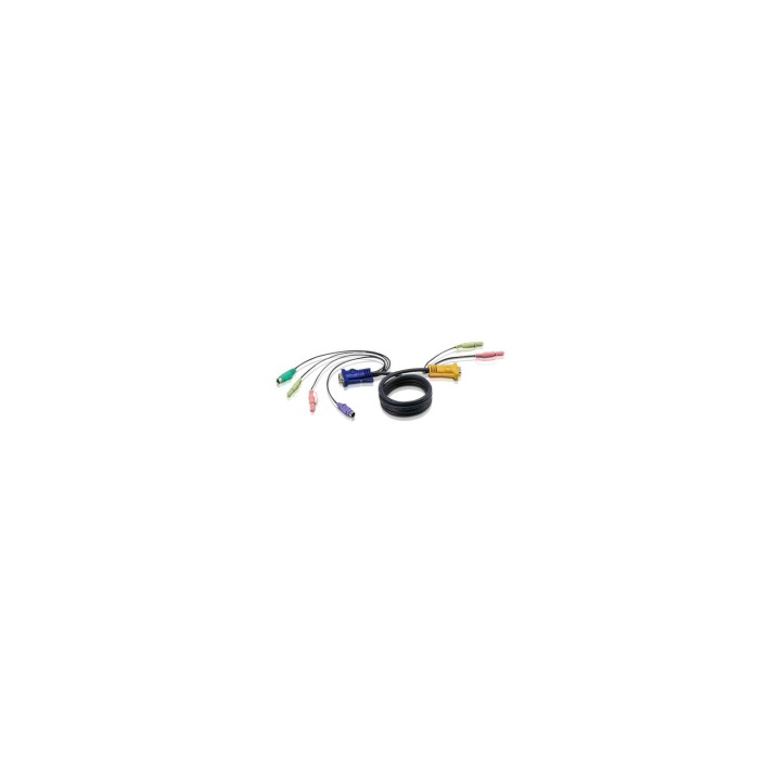 CABLE ATEN PS/2 KVM VGA 3M NEGRO 2L-5303P