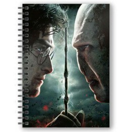 Cuaderno A5 3D Harry vs Voldemort Harry Potter
