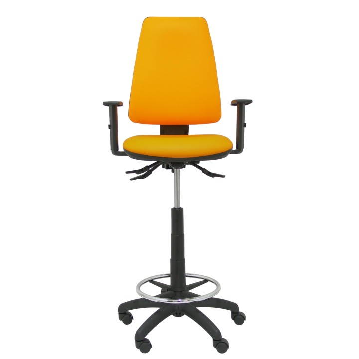 TABURETE ELCHE S BRAZOS REGULABLES SIMILPIEL NARANJA T14ASSP308B10RN