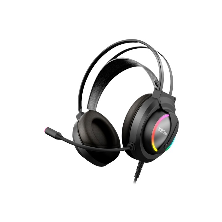 AURICULARES GAMING KROM MICROFONO KAPPA NEGRO NXKROMKAPPA