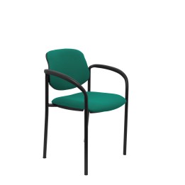 SILLA FIJA VILLALGORDO CHASIS NEGRO BRAZOS BALI VERDE 27NBALI456CB