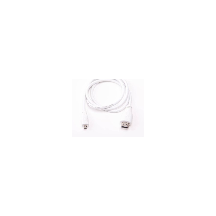 CABLE RASPBERRY PI MICRO HDMI MACHO A HDMI MACHO 1M BLANCO 187-1375