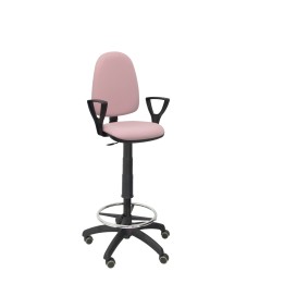 TABURETE AYNA BRAZOS FIJOS RUEDAS DE PARQUE BALI ROSA T04CPBALI710BGOLFRP